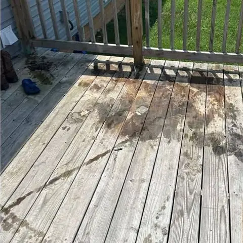 After: the back deck cleared
